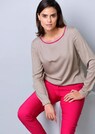 Bluse mit kontrastfarbigem Piping thumbnail 7