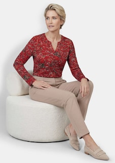 Langarmshirt mit Paisleymuster thumbnail 4