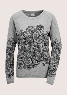 Kaschmir-Pullover mit wertvollem Druck thumbnail 6