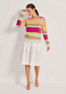 Kaschmir-Pullover mit Streifen thumbnail 2