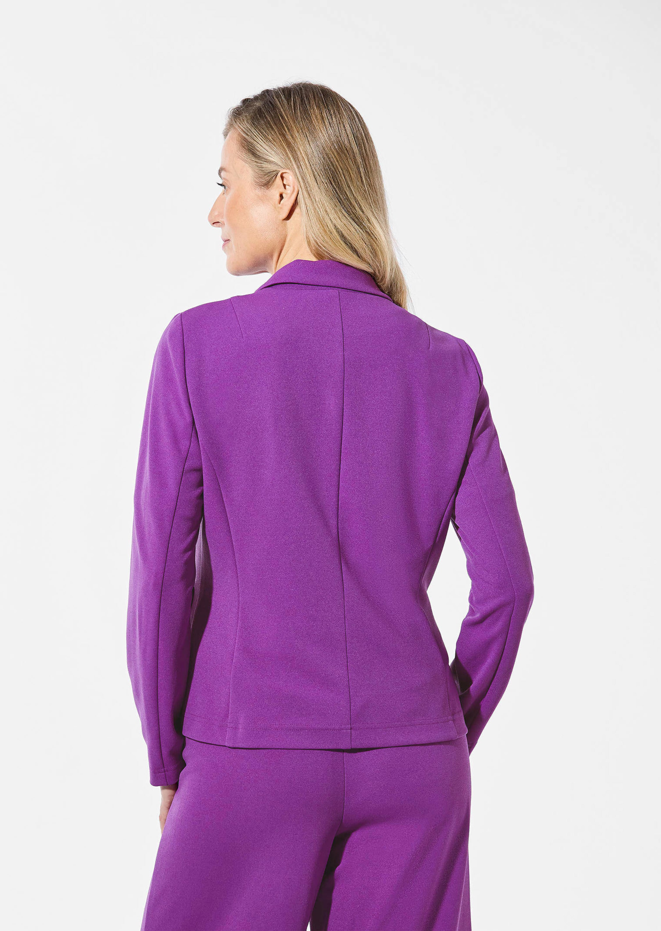 Blazer Femme Althuser 100% Laine Violet - Taille 6 (buste 34), Neuf Avec étiquette