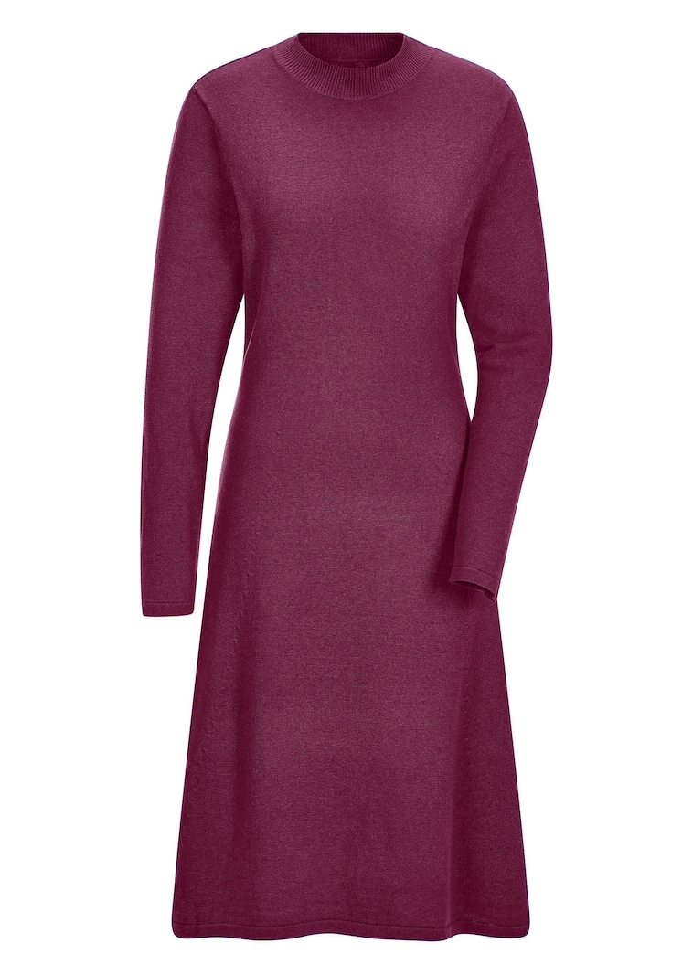 Robe en tricot à la coupe féminine en A