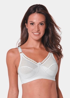 Soutien-gorge à dentelle en coton thumbnail 1