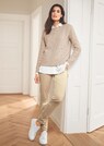Elasticated fine corduroy trousers in a slim fit thumbnail 7