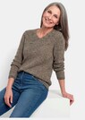 Tricot pullover met naadloze V-hals thumbnail 4