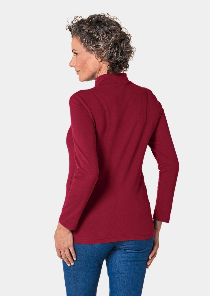 Stehkragenshirt mit Langarm