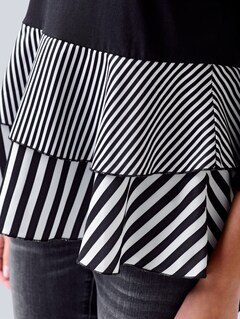 Shirt mit Streifen-Volants thumbnail 1