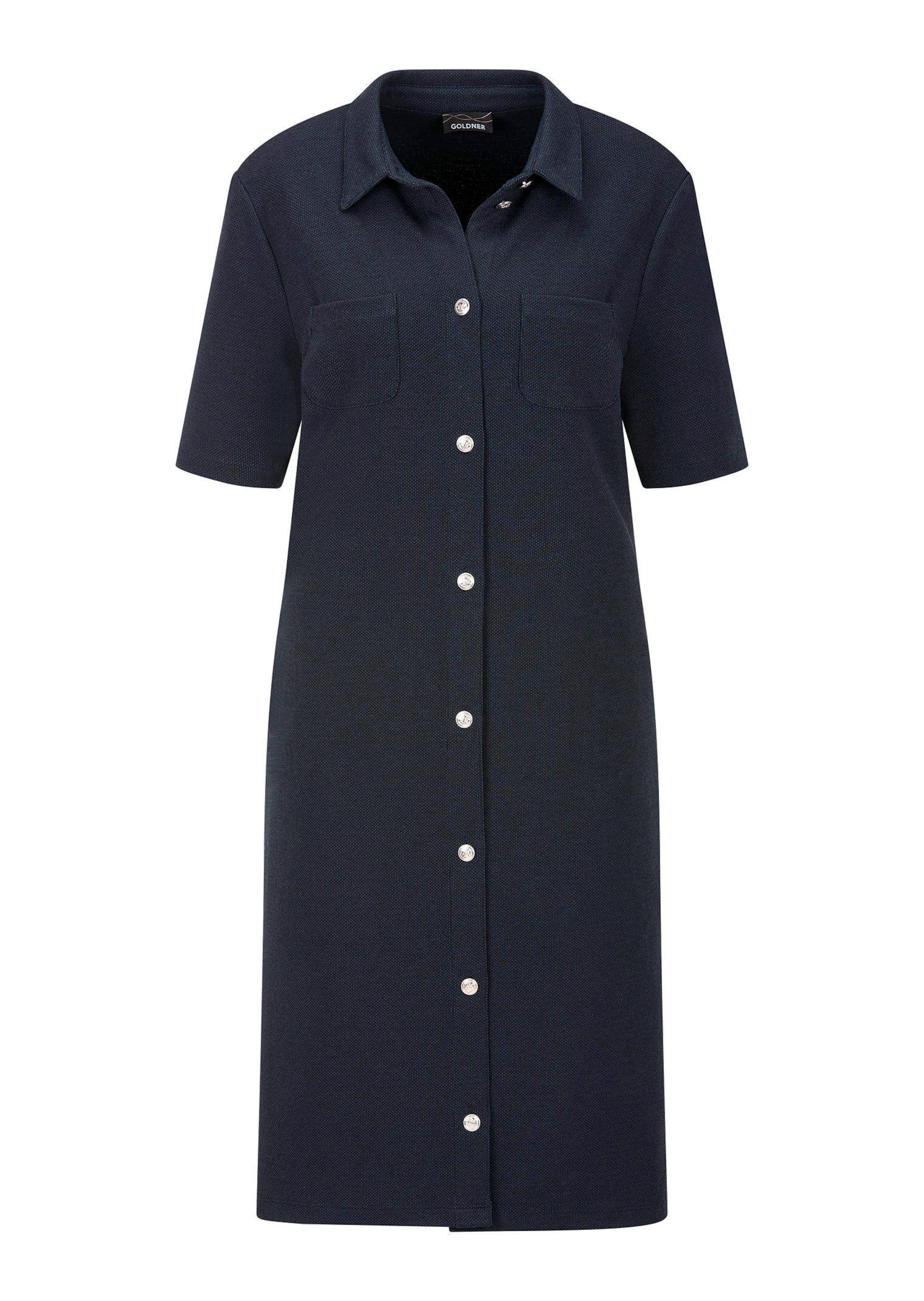 Maritimes Kleid aus Interlock Jersey