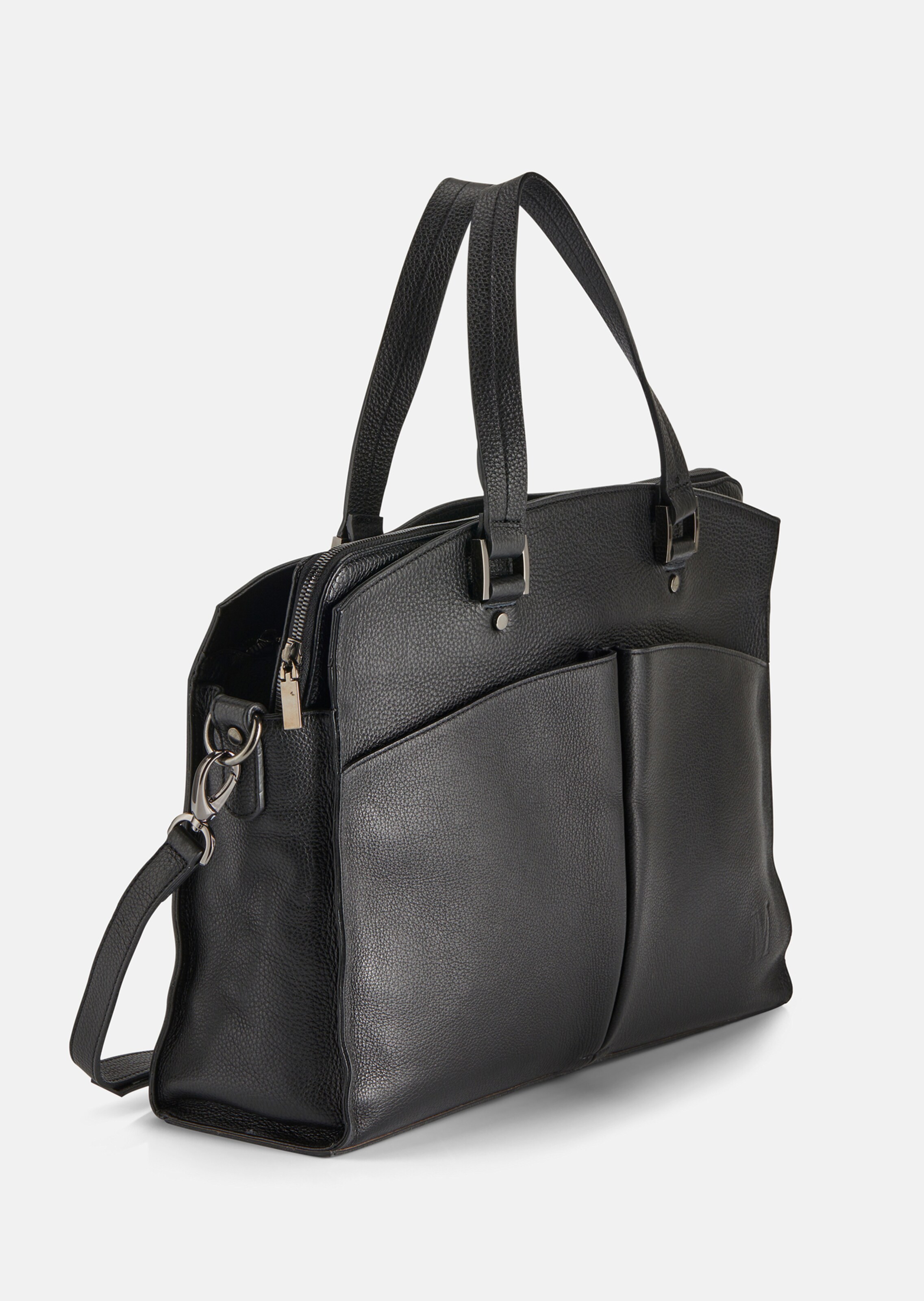 Ledertasche mit Laptop-Innentasche