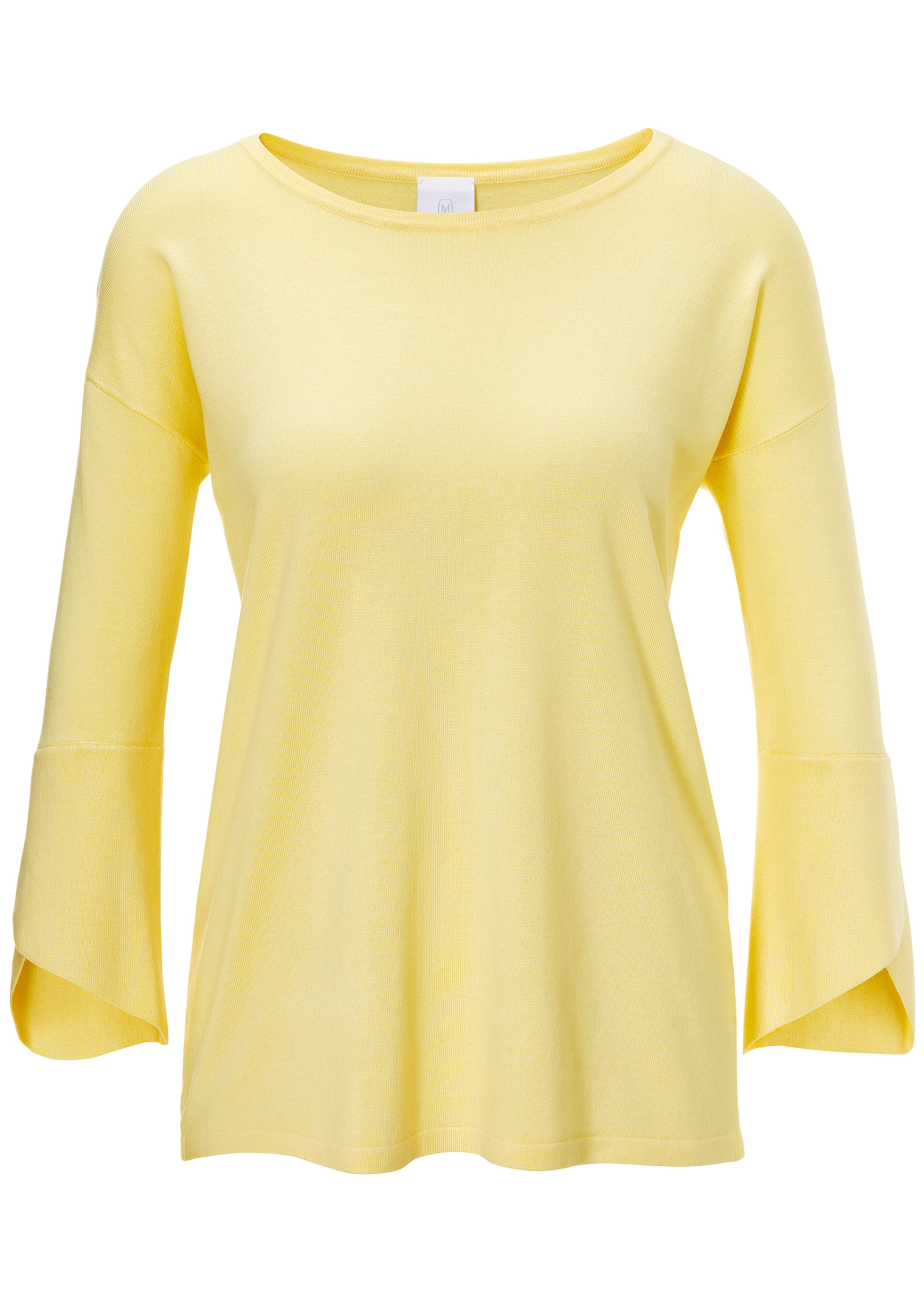 Lässiger Rundhals-Pullover mit 3/4-Ärmeln