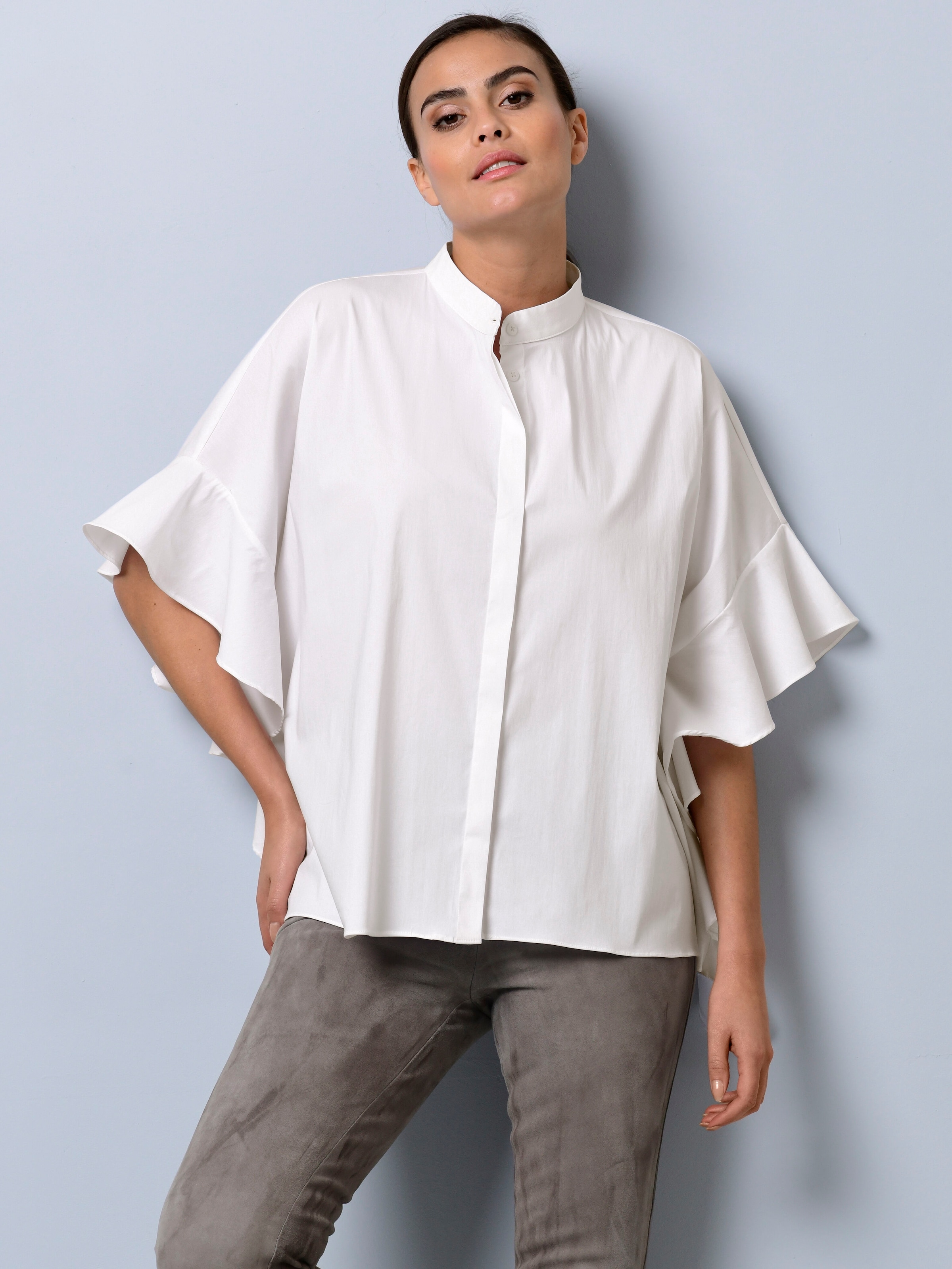 Oversizedbluse mit großem Volantärmel 6