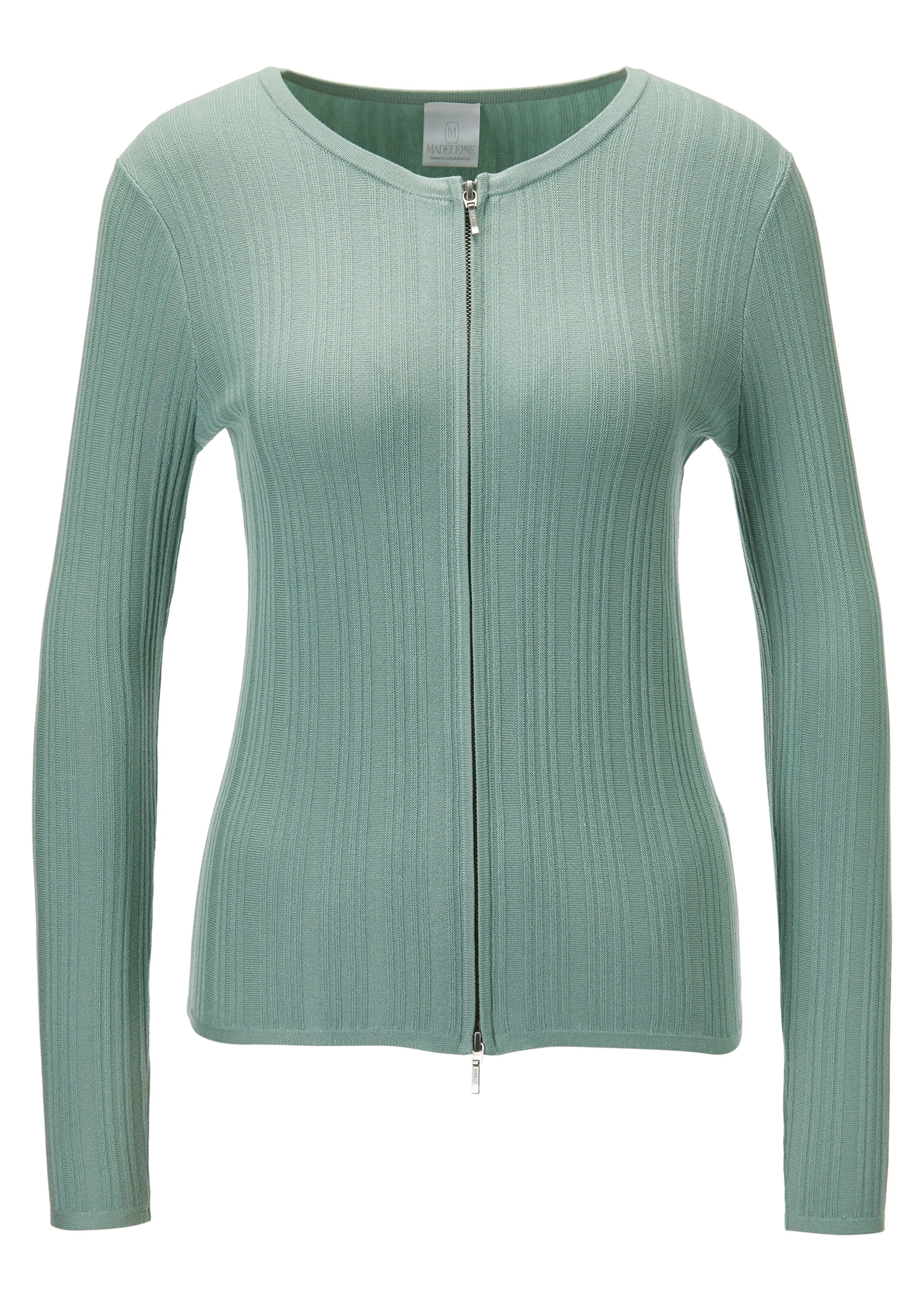 Rippstrickjacke mit Langarm