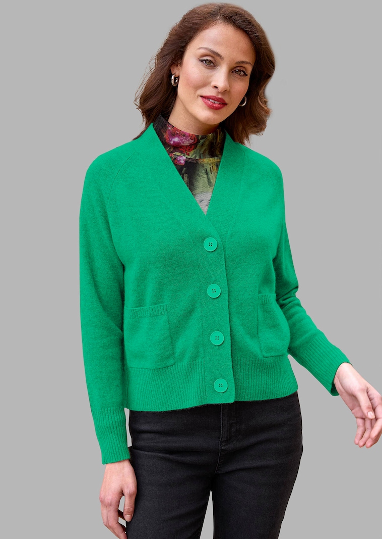 Oversize-Strickjacke aus Kaschmir