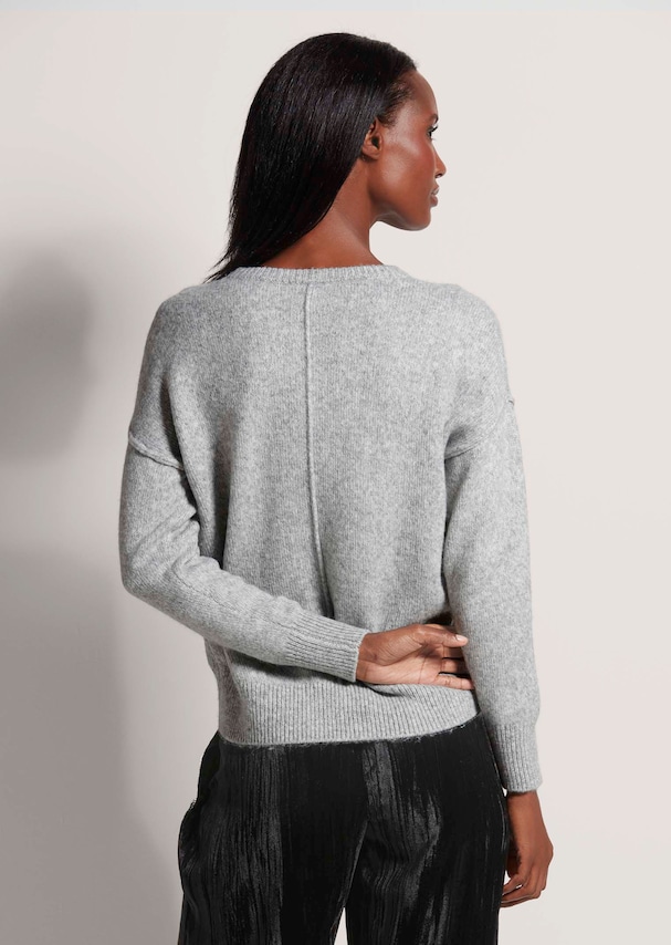 Rundhals-Pullover mit Stern 2