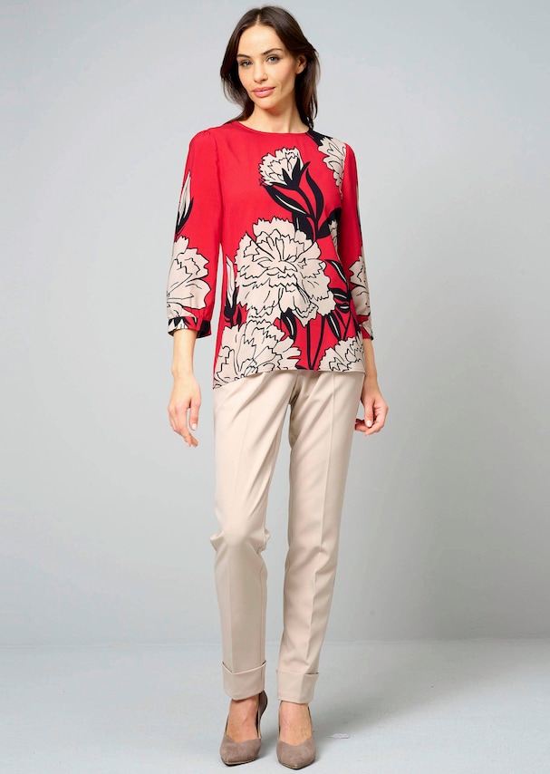 Bluse mit leichtem Ballonärmel 1
