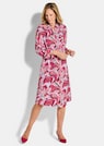 Hemdblusenkleid mit Blätterprint thumbnail 2