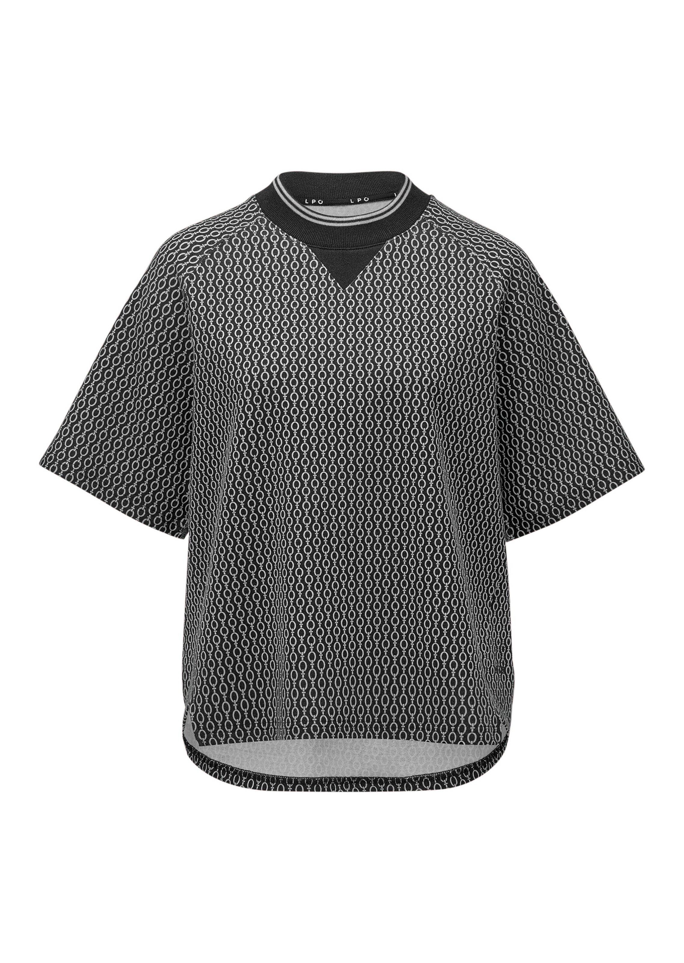 T-Shirt mit Stehkragen