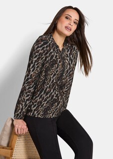 Gemusterte Freizeitjacke im Blouson-Schnitt thumbnail 3