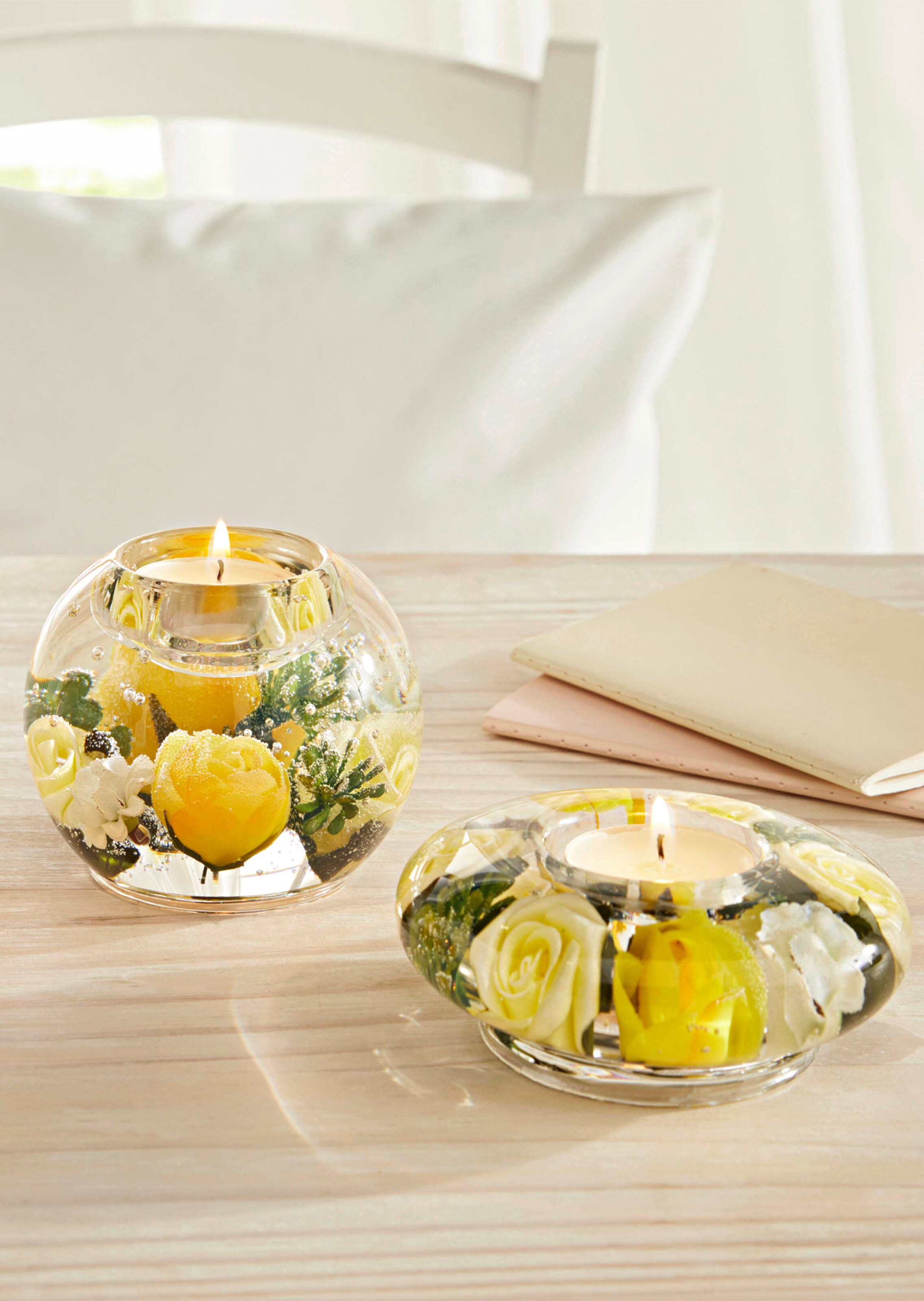 Bougeoir ovale - jaune - Gr. 0 de Goldner Fashion