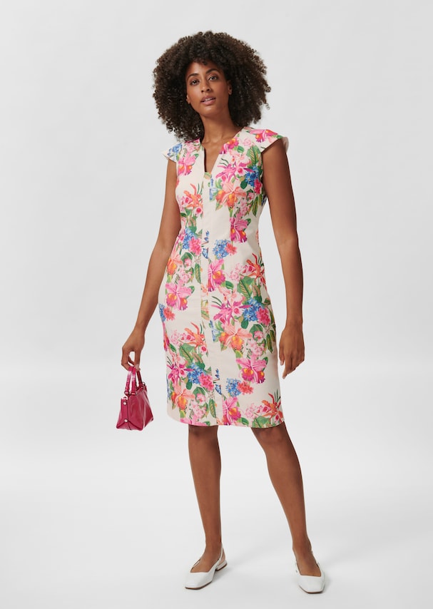 Sheath dress with floral print 1