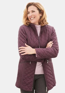 Longsteppjacke mit Kontrastpaspeln thumbnail 1