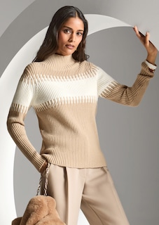 Pullover mit Blockstreifen thumbnail 1