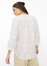 Baumwollbluse mit aufgesetzten Blüten thumbnail 3
