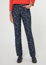 Bedruckte Jeans in gerader Form thumbnail 1