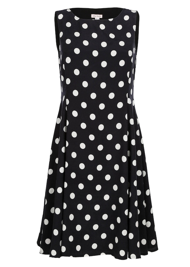 Kleid mit Punkt Dessin 4