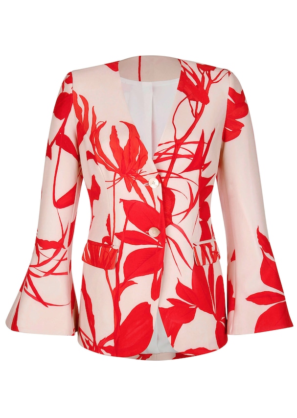 Blazer mit floralem Druck 5