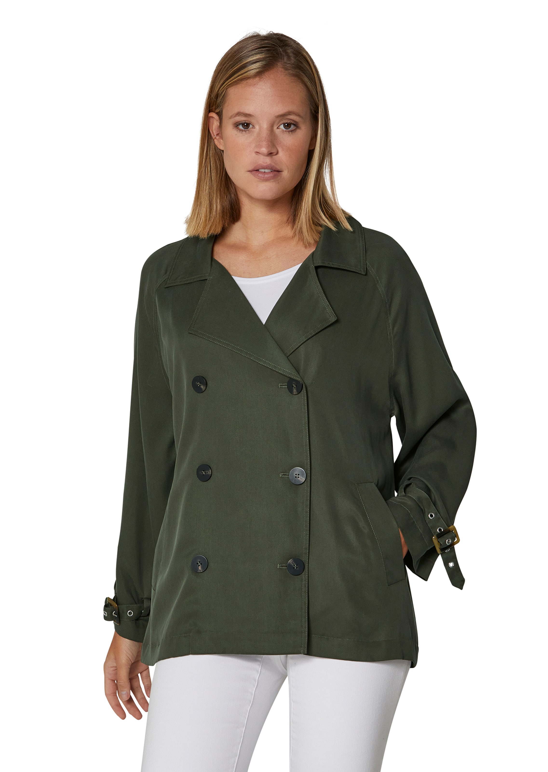 Oversized-Jacke in cooler Caban-Form