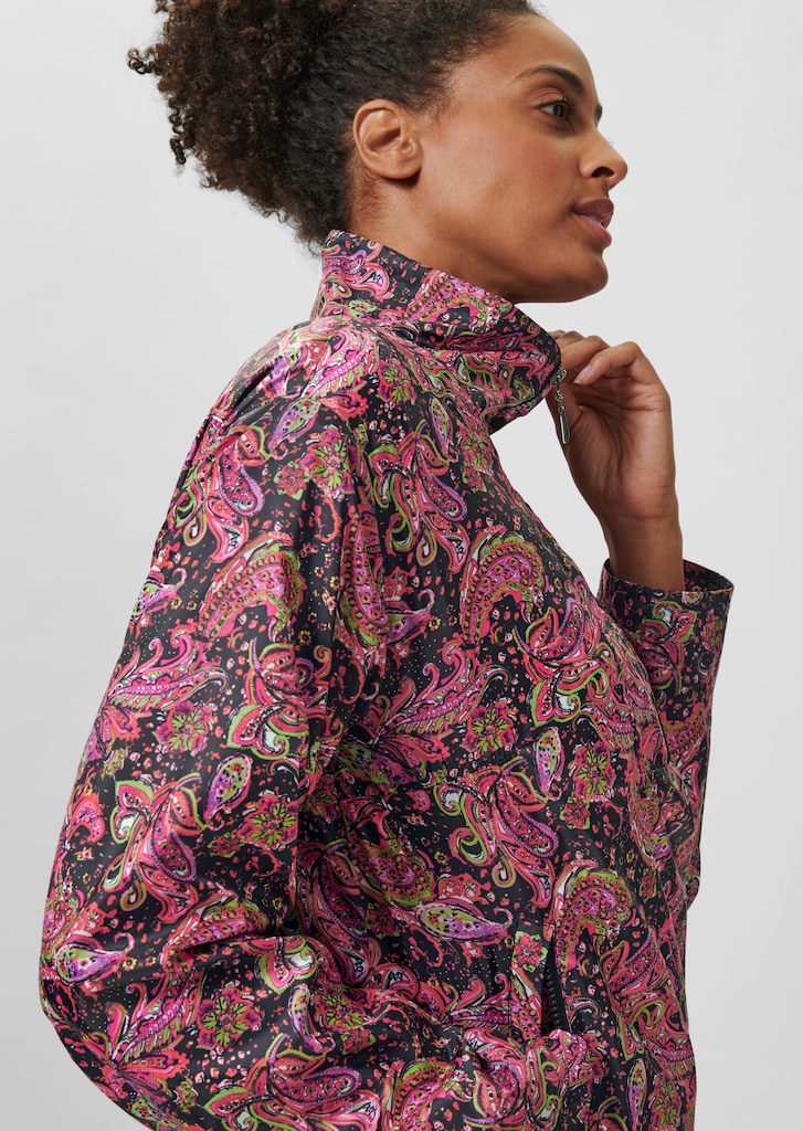 Troyer-style jacket with paisley print 4