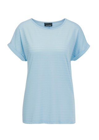 bleu clair T-shirt rayé