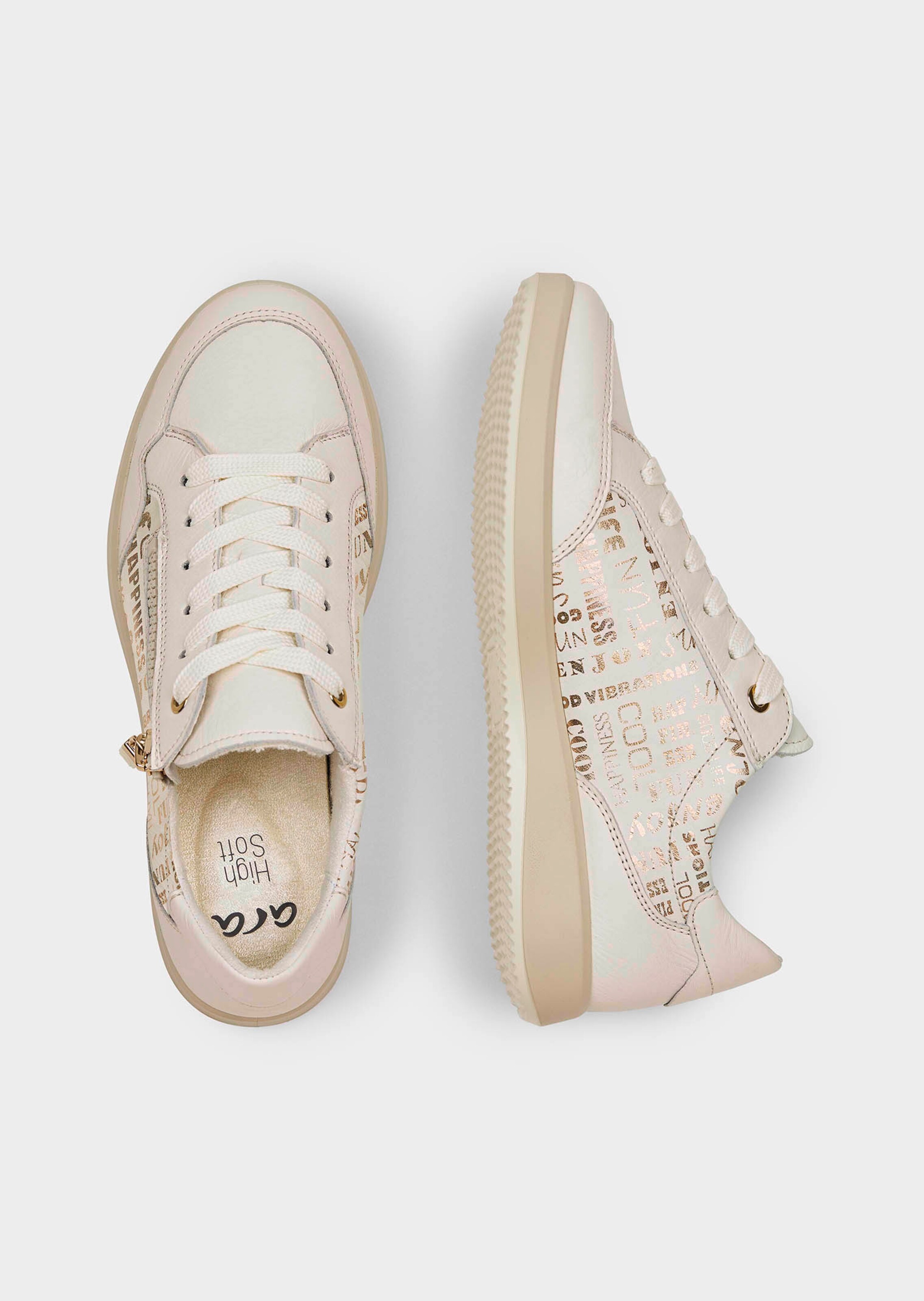 Sneakers avec zip - crème - Gr. 37 de Goldner Fashion