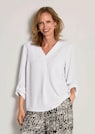 Blouse à encolure en V, facile d'entretien thumbnail 7