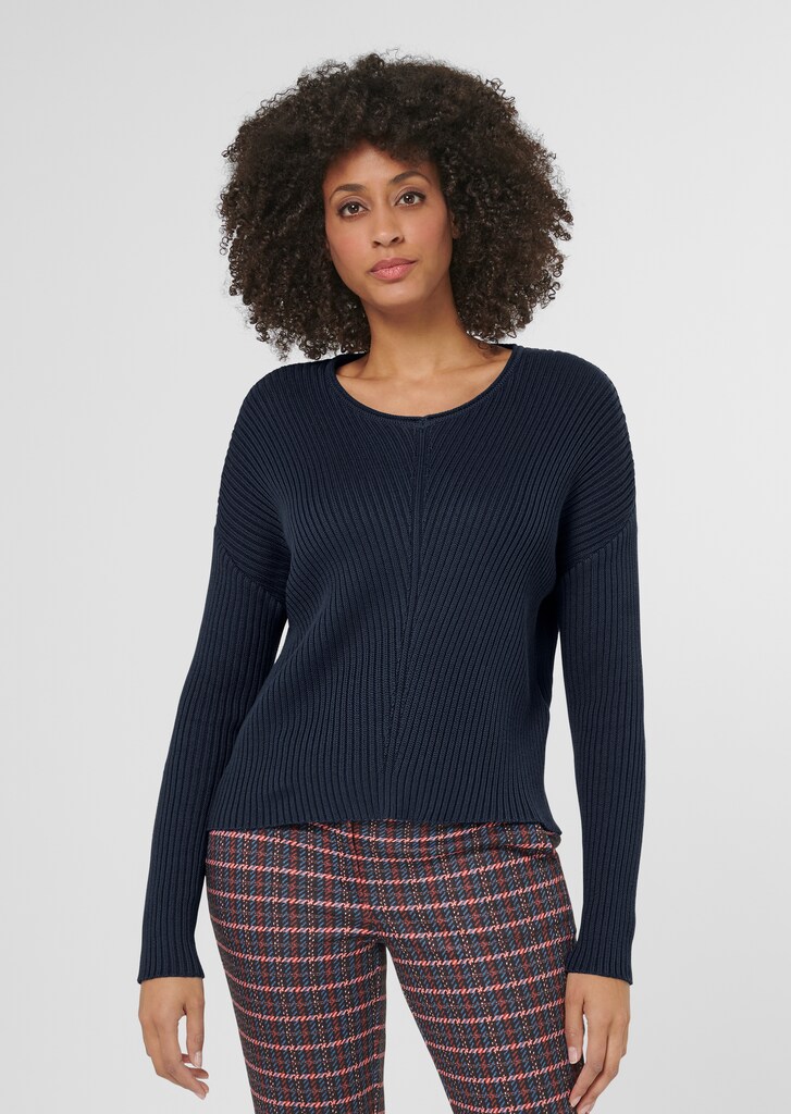 NEXT Pull 100% Coton Pur – Col Rond Manches Longues, Confort Absolu