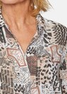 Modische Druckbluse mit Hemdblusenkragen thumbnail 5