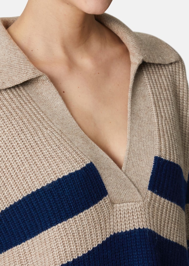 Striped jumper with wool and cashmere 4