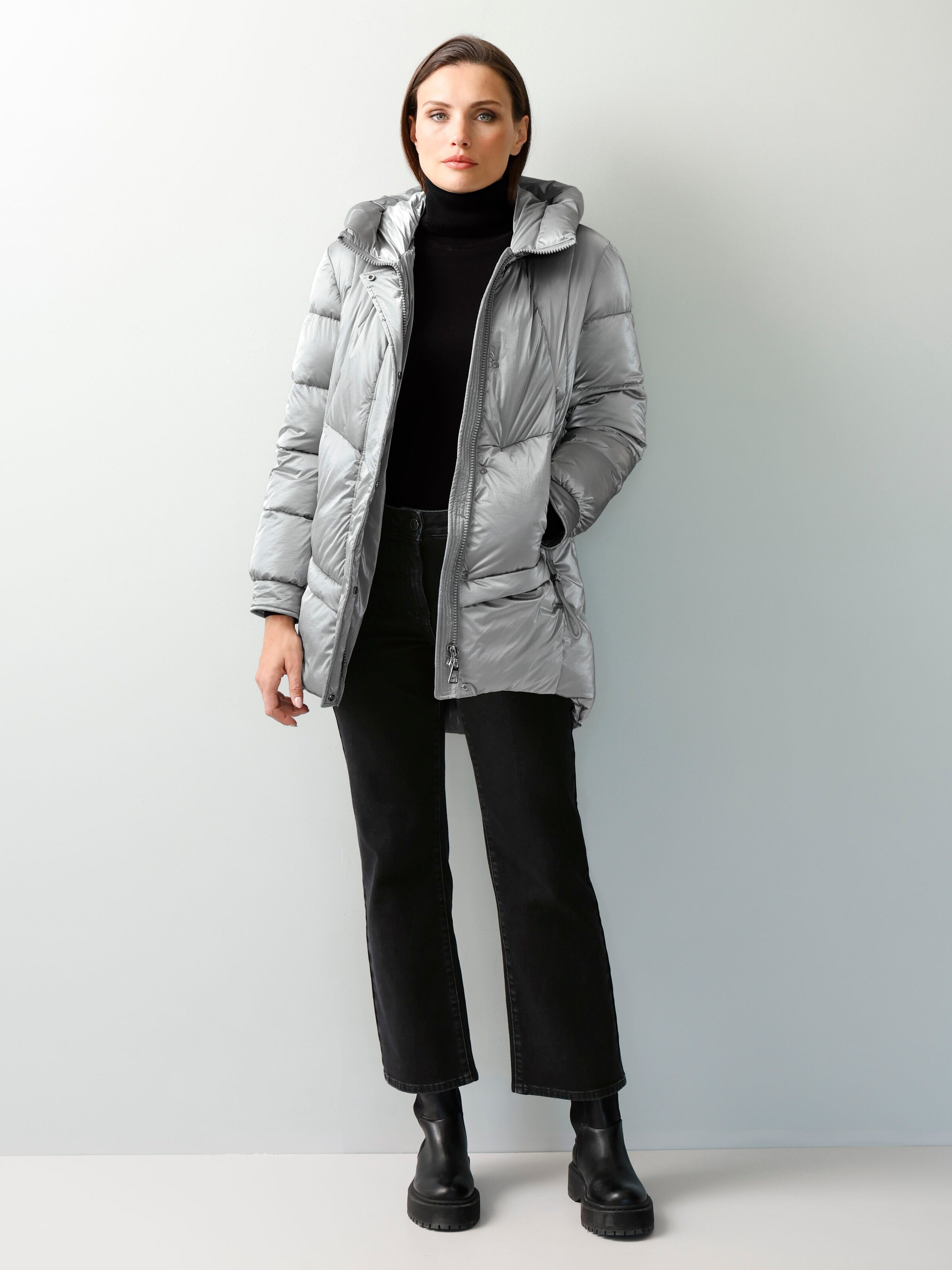 Steppmantel in reflektierender Optik