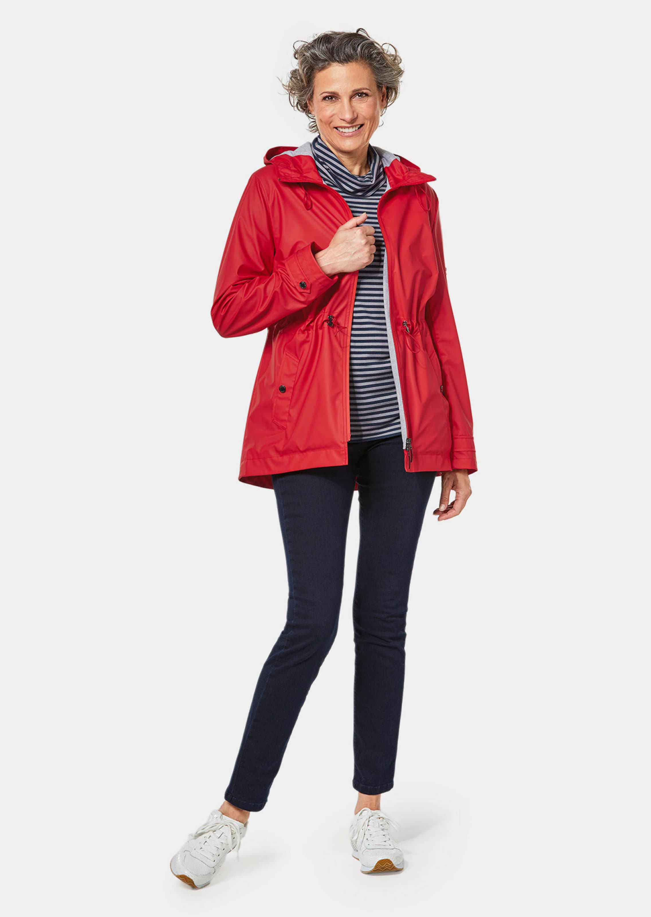 Manteau de pluie fonctionnel avec doublure en jersey - rouge - Gr. 56 de Goldner Fashion