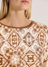 Relaxed summer top in a mixed-material design thumbnail 6