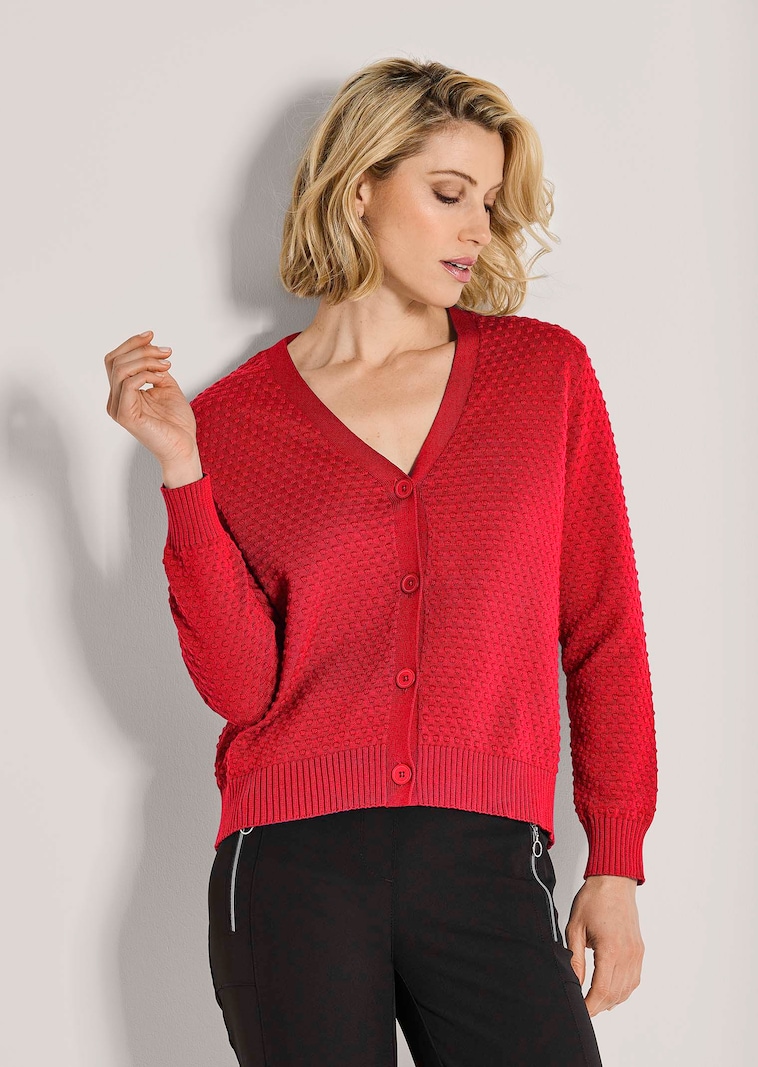 Strickjacke aus reiner Baumwolle