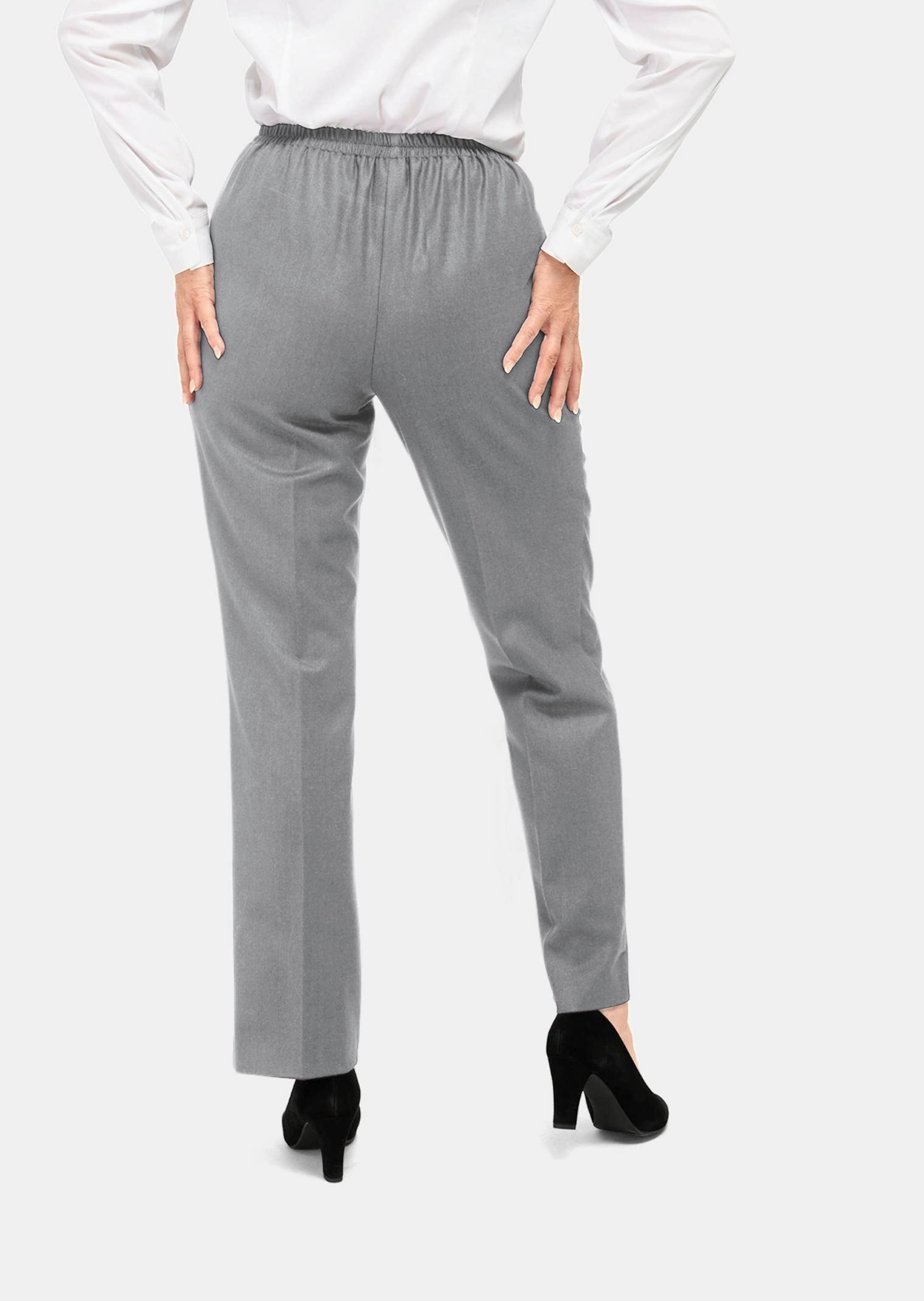 Pantalon classique en laine vierge MARTHA - gris / mélangé - Gr. 58 de Goldner Fashion