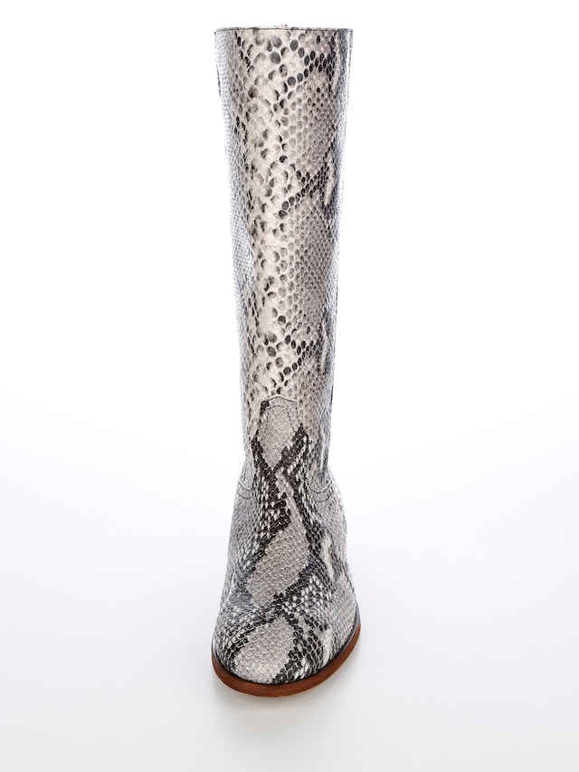 Stiefel in Snake Print 2