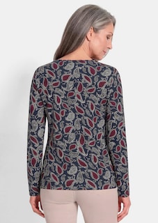 Shirt met lange mouwen en paisleymotief thumbnail 3