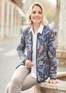 Farbharmonische Strickjacke mit fantasievollem Jacquardmuster thumbnail 5