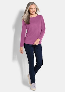 Kaschmirpullover mit U-Boot Ausschnitt thumbnail 2