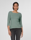 Cashmere jumper with boat neckline thumbnail 1