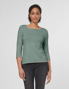 Cashmere jumper with boat neckline thumbnail 1