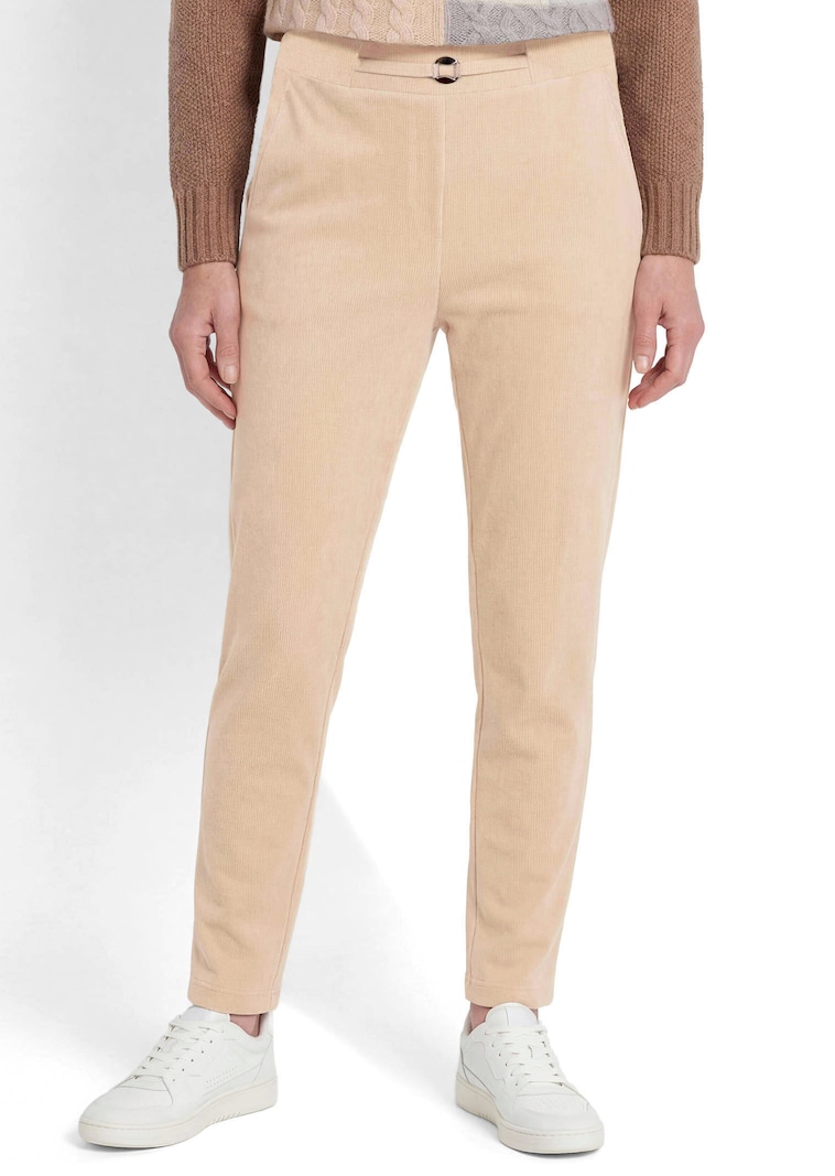 Corduroy broek SARA van stretchjersey